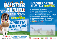 Haustier Aktuell, heuer wieder gemeinsam mit der EXOTICA, HAUSTIER AKTUELL 2012